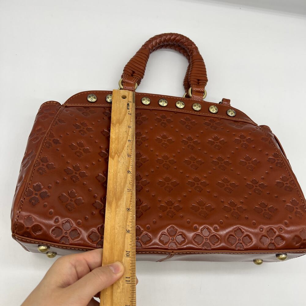 Patricia Nash Womens Purse Discovery Leather Embossed Minor Tan - Picture 9 of 16